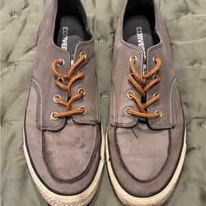 Converse Men's Charcoal and Tan Sneakers